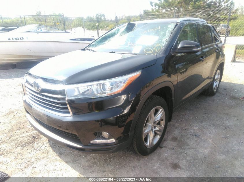 2015 TOYOTA HIGHLANDER LIMITED - 5TDDKRFHXFS109150
