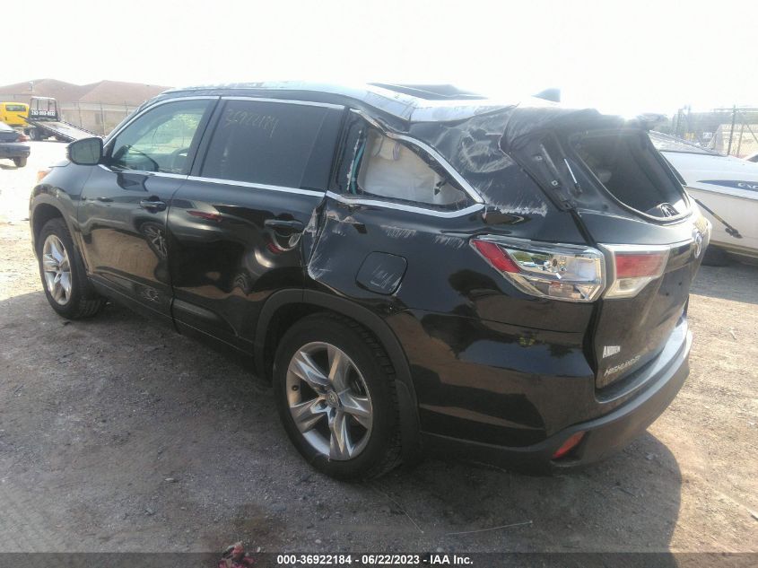 2015 TOYOTA HIGHLANDER LIMITED - 5TDDKRFHXFS109150