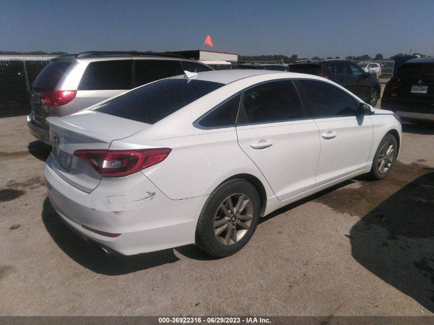 2015 HYUNDAI SONATA 2.4L SE - 5NPE24AF6FH219650