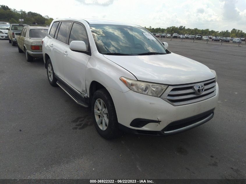 2013 TOYOTA HIGHLANDER - 5TDZA3EH9DS041802