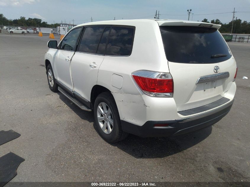 2013 TOYOTA HIGHLANDER - 5TDZA3EH9DS041802