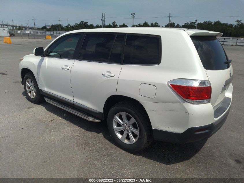2013 TOYOTA HIGHLANDER - 5TDZA3EH9DS041802