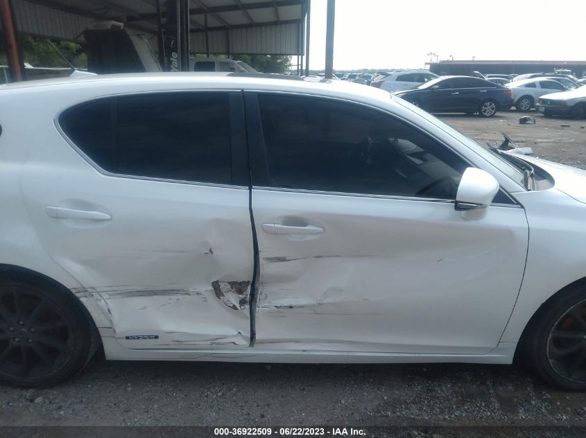 2013 LEXUS CT 200H HYBRID - JTHKD5BH3D2126780