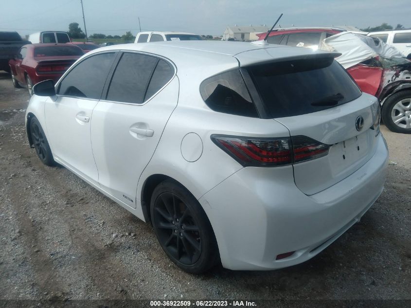 2013 LEXUS CT 200H HYBRID - JTHKD5BH3D2126780
