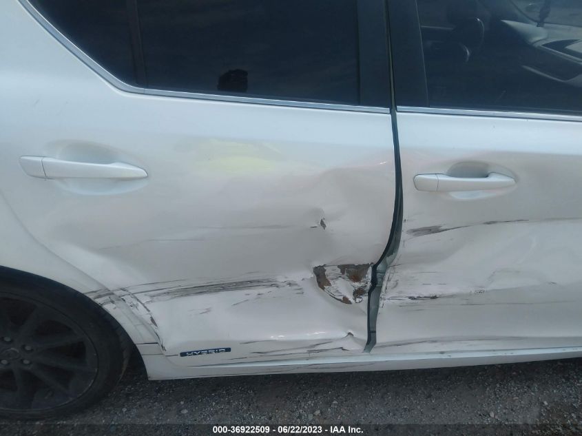 2013 LEXUS CT 200H HYBRID - JTHKD5BH3D2126780