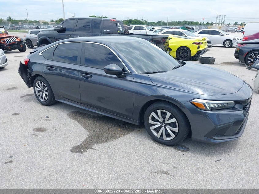 VIN 2HGFE2F25NH511627 2022 HONDA CIVIC SEDAN LX