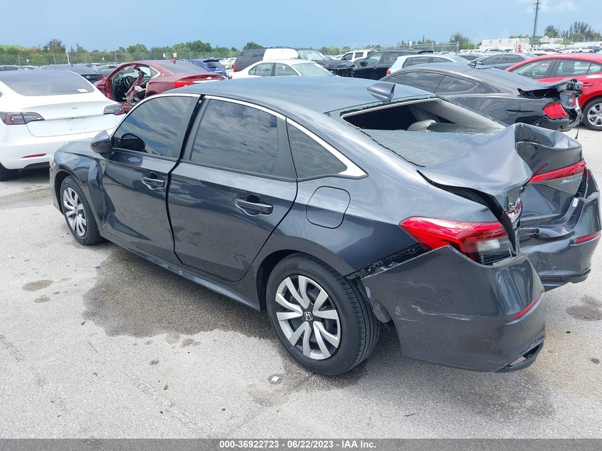 VIN 2HGFE2F25NH511627 2022 HONDA CIVIC SEDAN LX