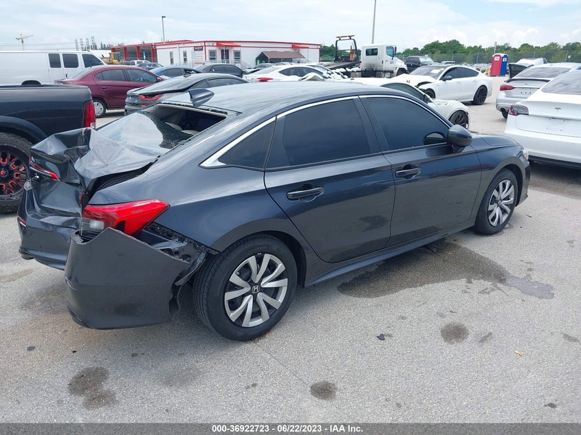 VIN 2HGFE2F25NH511627 2022 HONDA CIVIC SEDAN LX