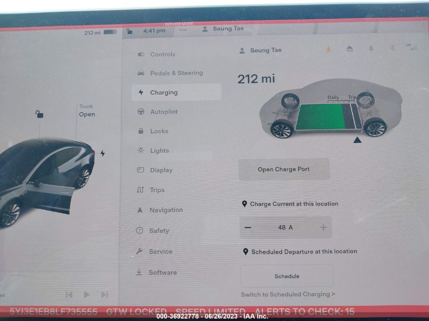 2020 TESLA MODEL 3 - 5YJ3E1EB8LF735555