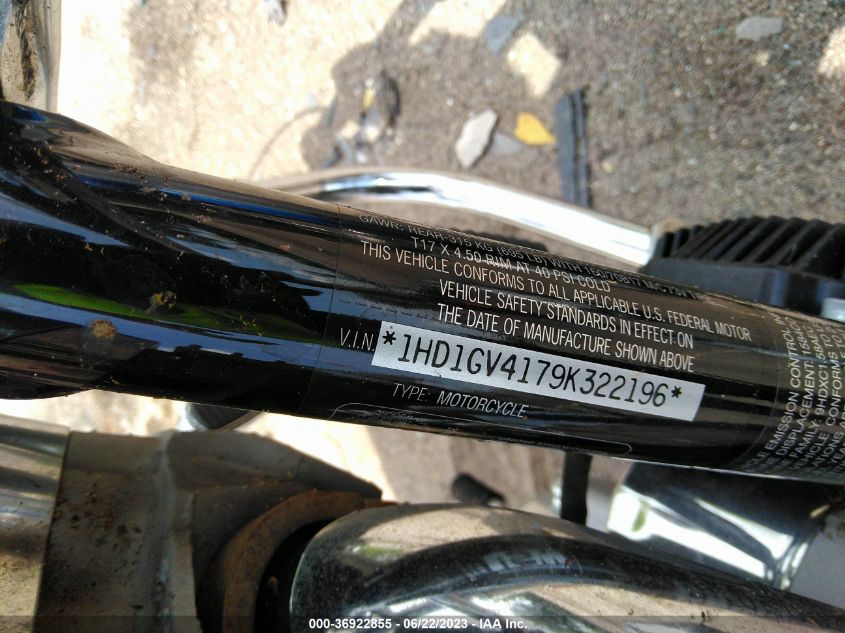 2009 HARLEY-DAVIDSON FXDC 1HD1GV4179K322196