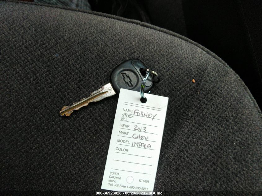 2013 CHEVROLET IMPALA LT - 2G1WG5E37D1107507