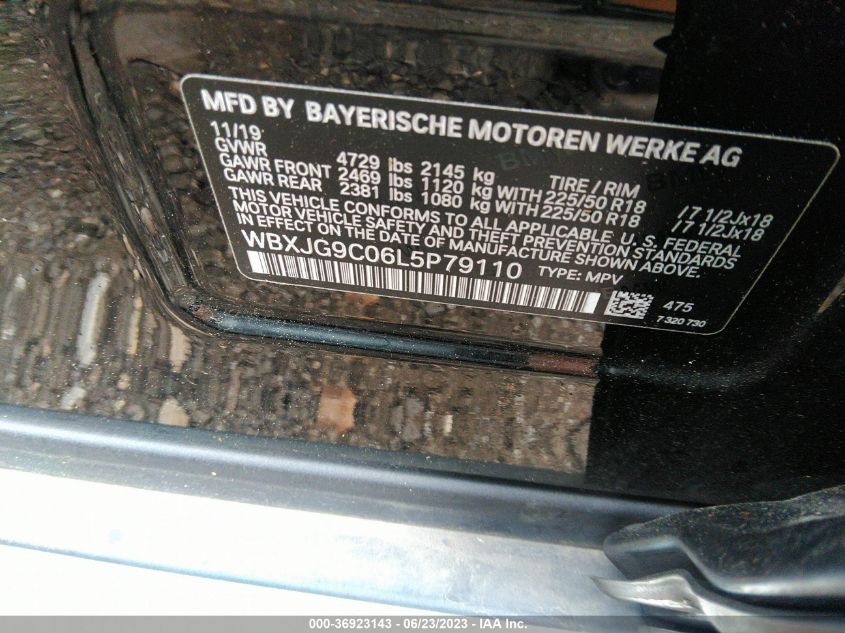 2020 BMW X1 XDRIVE28I - WBXJG9C06L5P79110