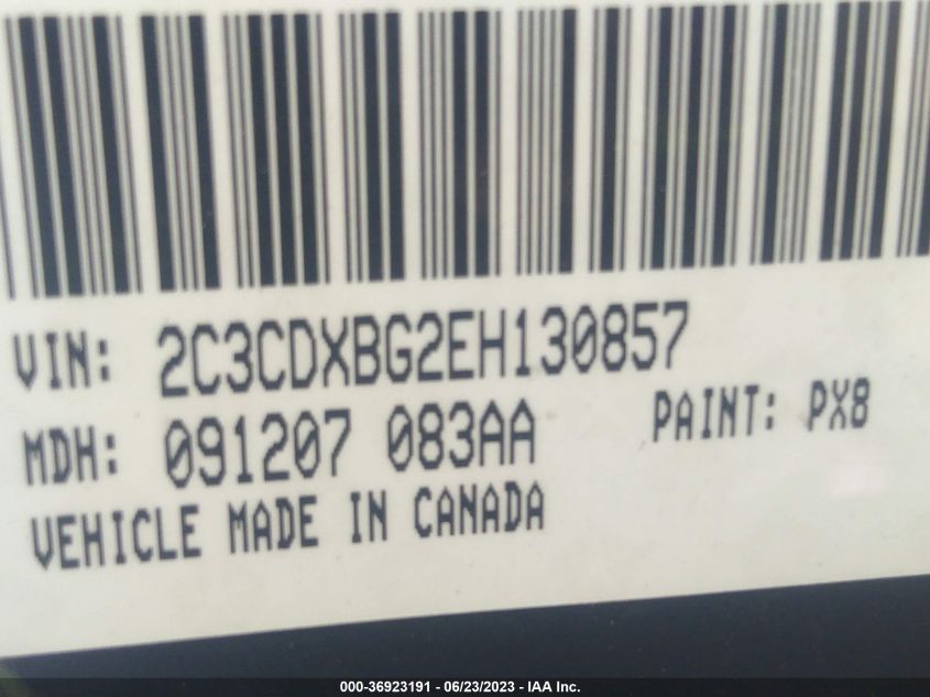 2014 DODGE CHARGER SE - 2C3CDXBG2EH130857