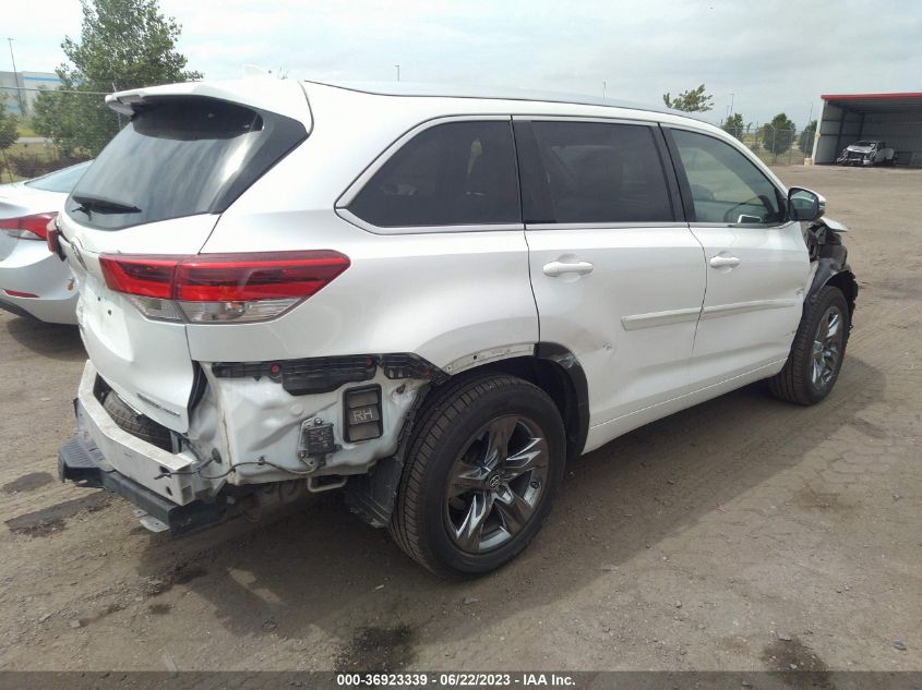 2018 TOYOTA HIGHLANDER LIMITED - 5TDDZRFHXJS495301