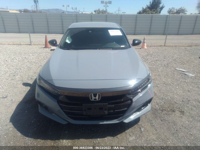 2021 HONDA ACCORD SEDAN SPORT - 1HGCV1F33MA102237