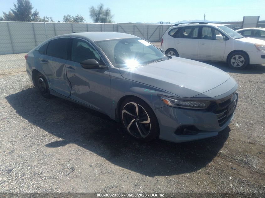 2021 HONDA ACCORD SEDAN SPORT - 1HGCV1F33MA102237