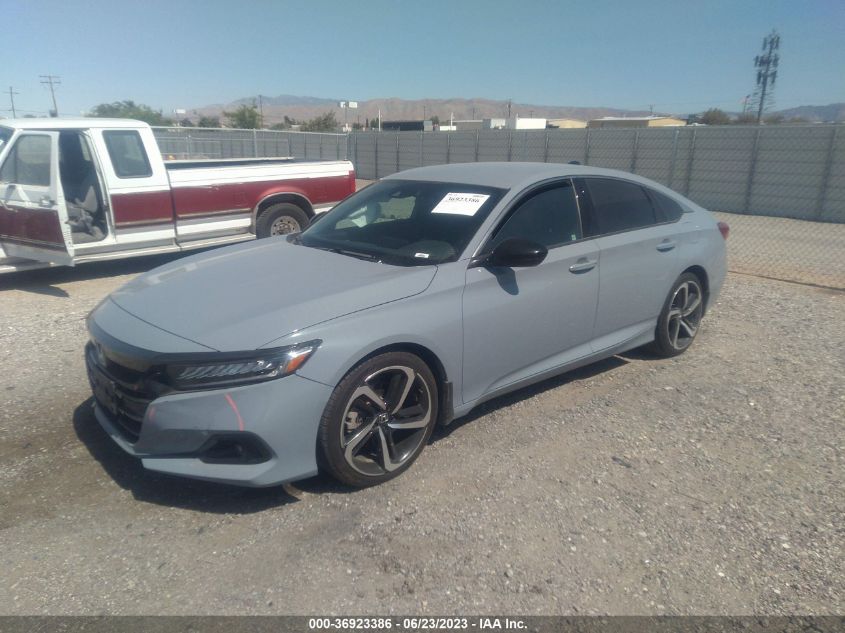 2021 HONDA ACCORD SEDAN SPORT - 1HGCV1F33MA102237