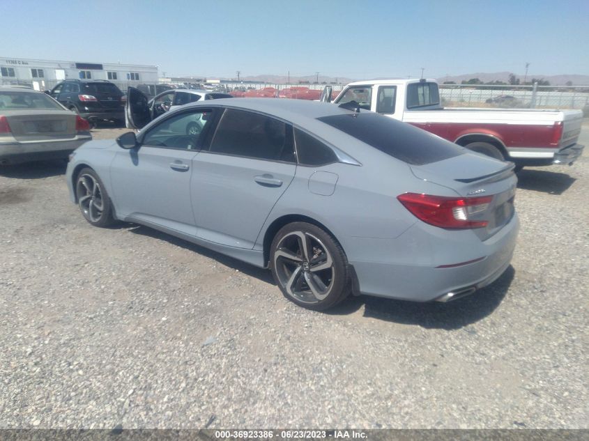 2021 HONDA ACCORD SEDAN SPORT - 1HGCV1F33MA102237
