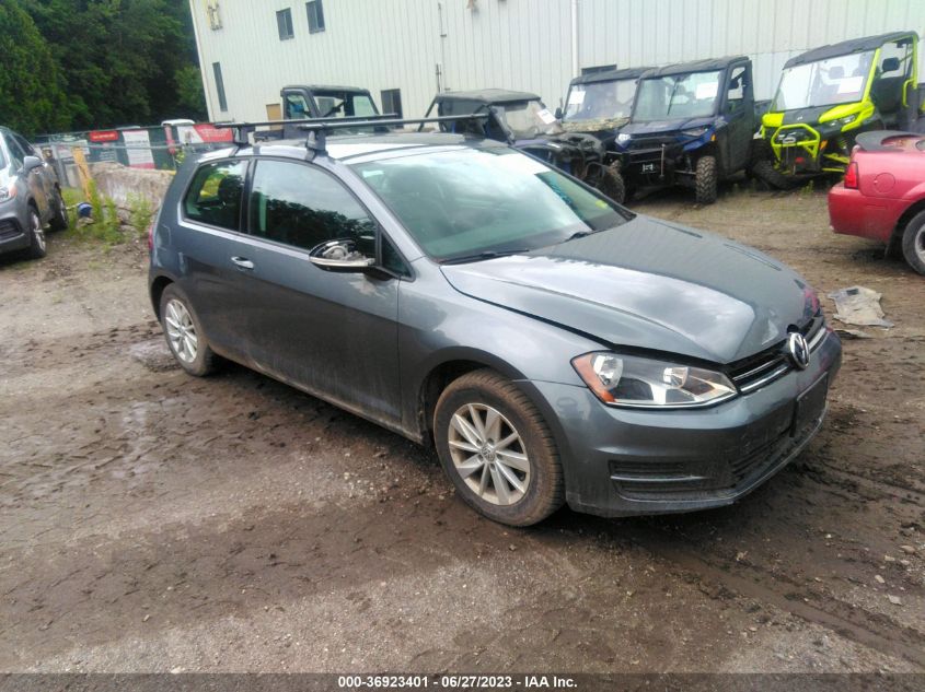 2015 VOLKSWAGEN GOLF TSI S - 3VW917AU0FM097346