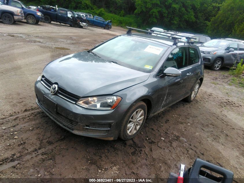 2015 VOLKSWAGEN GOLF TSI S - 3VW917AU0FM097346