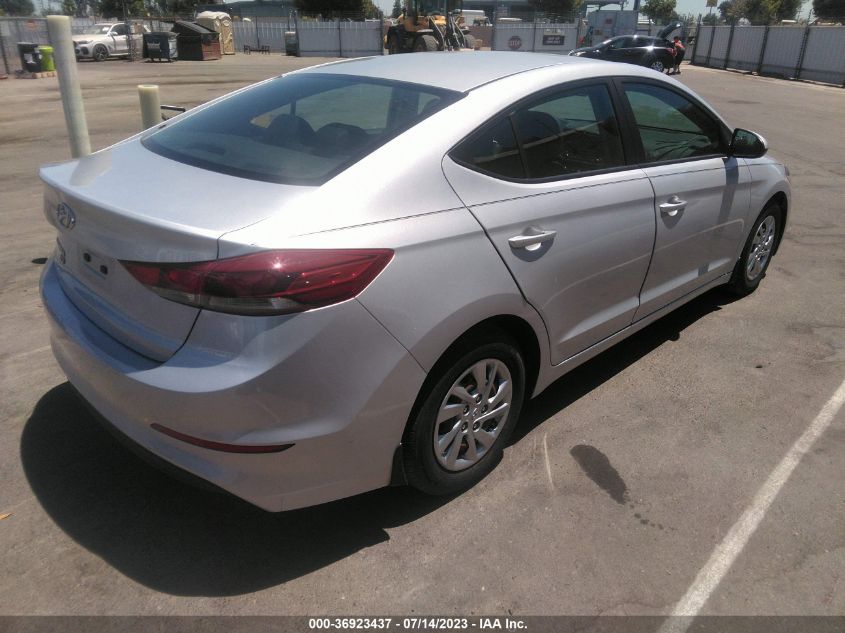 2018 HYUNDAI ELANTRA SE - KMHD74LF6JU589050