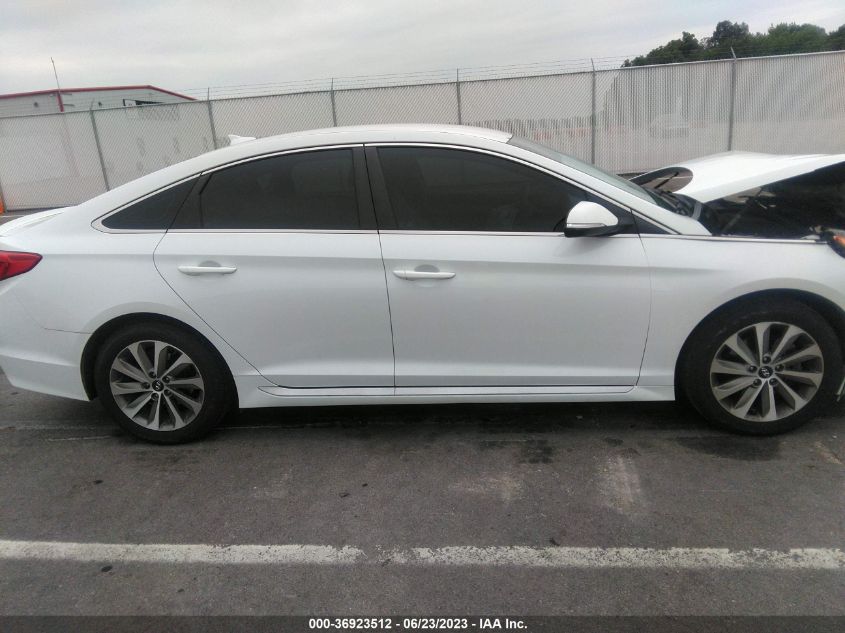 2015 HYUNDAI SONATA 2.4L SPORT - 5NPE34AF3FH027583