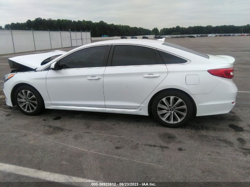 2015 HYUNDAI SONATA 2.4L SPORT - 5NPE34AF3FH027583