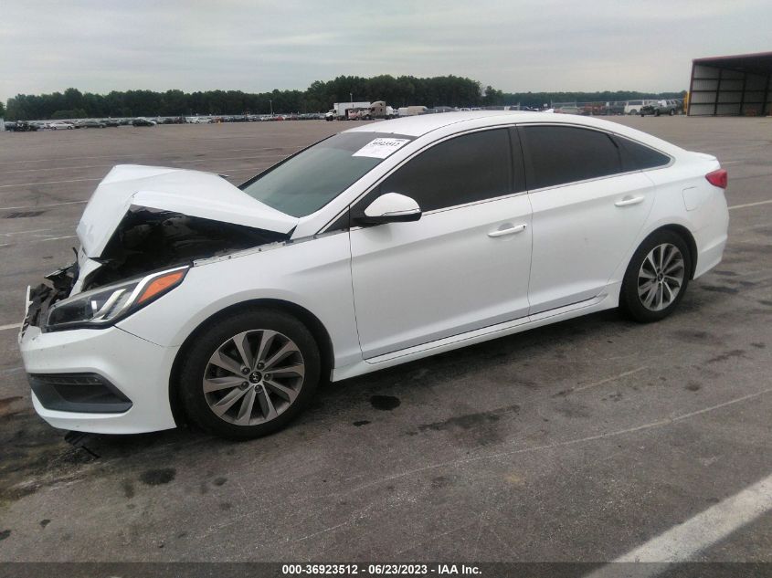 2015 HYUNDAI SONATA 2.4L SPORT - 5NPE34AF3FH027583