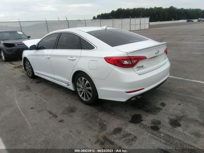 2015 HYUNDAI SONATA 2.4L SPORT - 5NPE34AF3FH027583