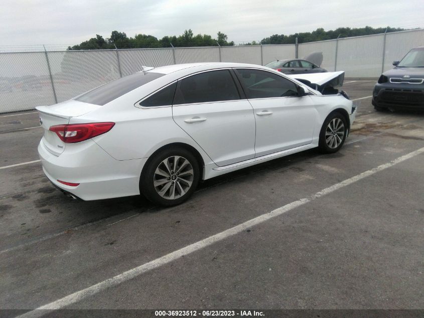 2015 HYUNDAI SONATA 2.4L SPORT - 5NPE34AF3FH027583