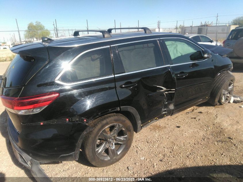 2018 TOYOTA HIGHLANDER LIMITED - 5TDDZRFH3JS869876