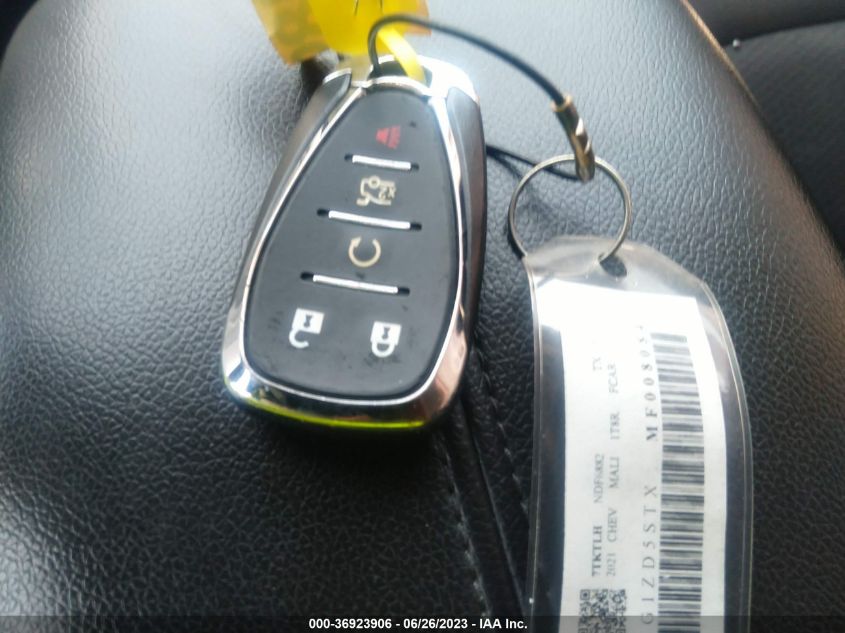 2021 CHEVROLET MALIBU LT - 1G1ZD5STXMF008084