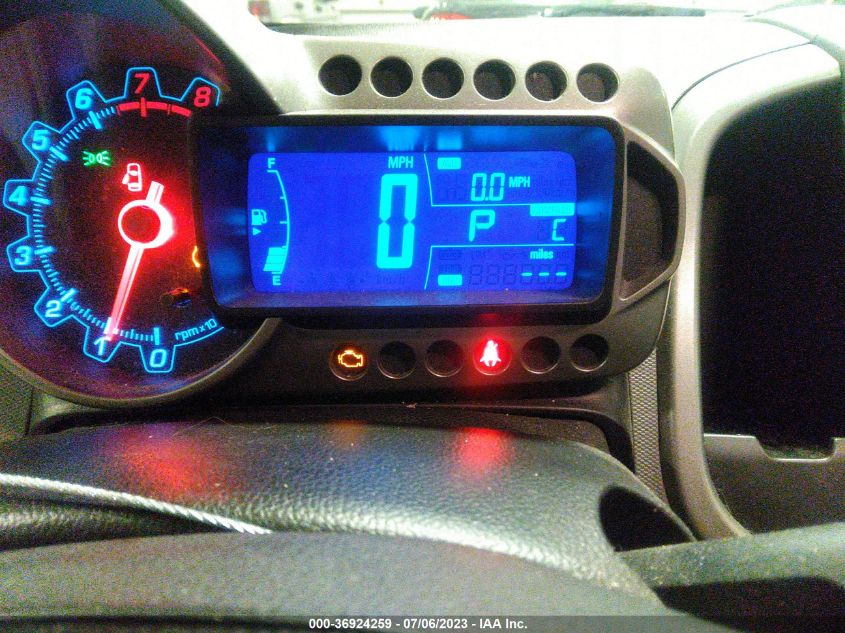 2013 CHEVROLET SONIC LT - 1G1JC6SG5D4107562