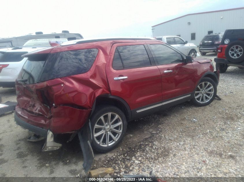 2016 FORD EXPLORER LIMITED - 1FM5K7F88GGA71711