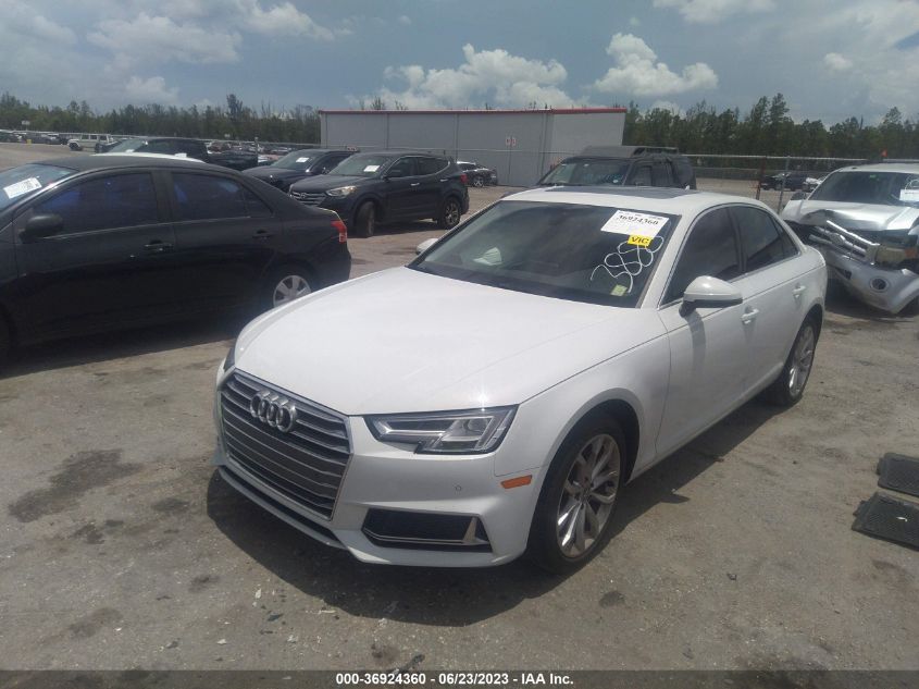 VIN WAUHMAF42KA033888 2019 AUDI A4 PREMIUM PLUS