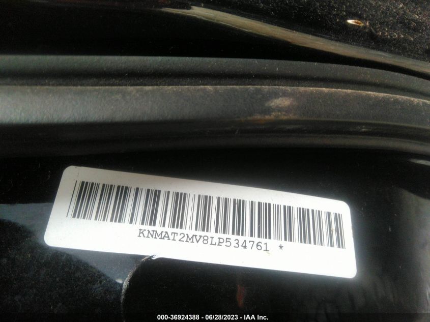 2020 NISSAN ROGUE S/SV - KNMAT2MV8LP534761