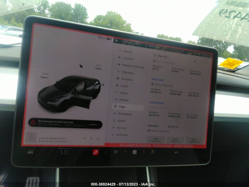 2020 TESLA MODEL Y LONG RANGE/PERFORMANCE - 5YJYGDEF3LF028139