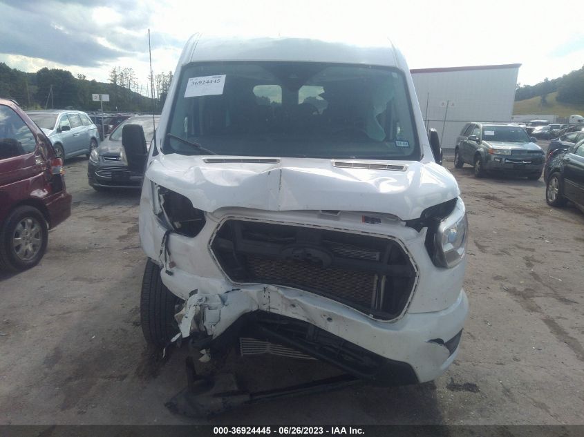VIN 1FBAX2CG7MAA33435 2021 FORD TRANSIT PASSENGER WAGON XL/XLT
