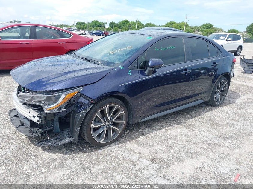 VIN JTDP4MCE9MJ054091 2021 TOYOTA COROLLA SE/APEX SE