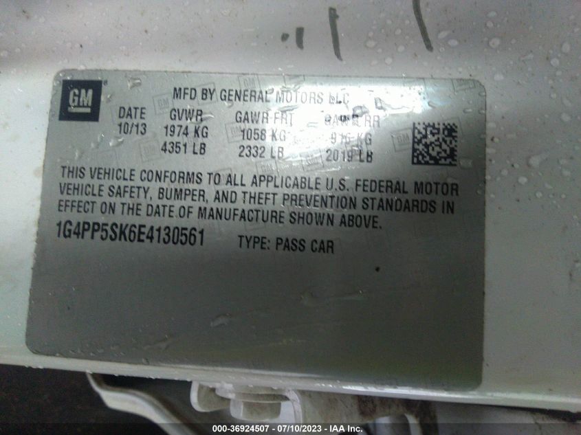 2014 BUICK VERANO - 1G4PP5SK6E4130561