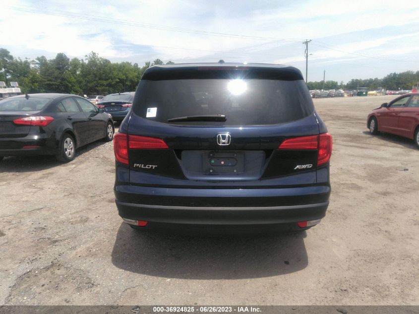 2016 HONDA PILOT EX-L - 5FNYF6H64GB072652
