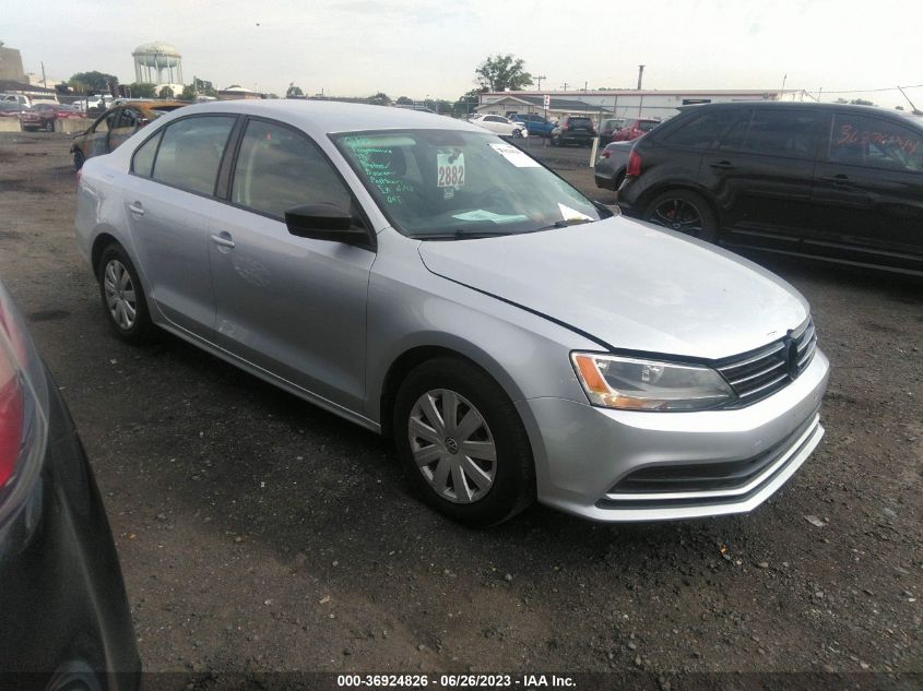 2015 VOLKSWAGEN JETTA SEDAN 2.0L S W/TECHNOLOGY - 3VW2K7AJ4FM284903