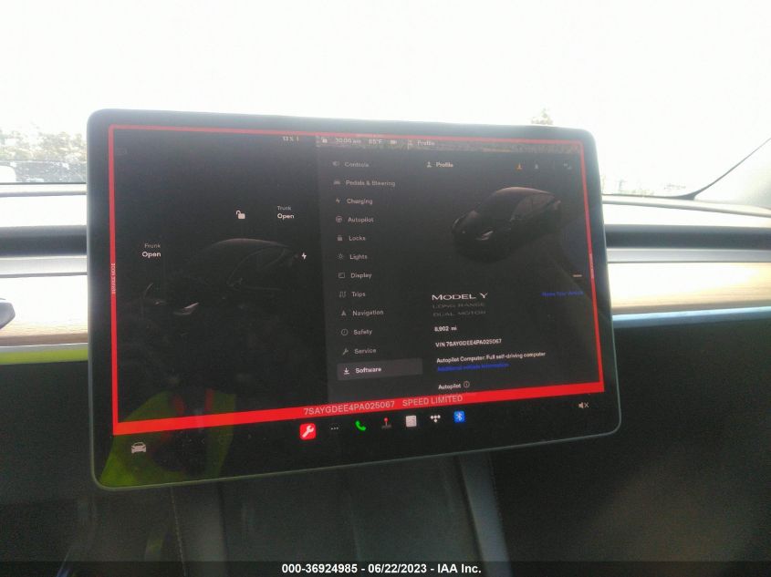 2023 TESLA MODEL Y LONG RANGE - 7SAYGDEE4PA025067