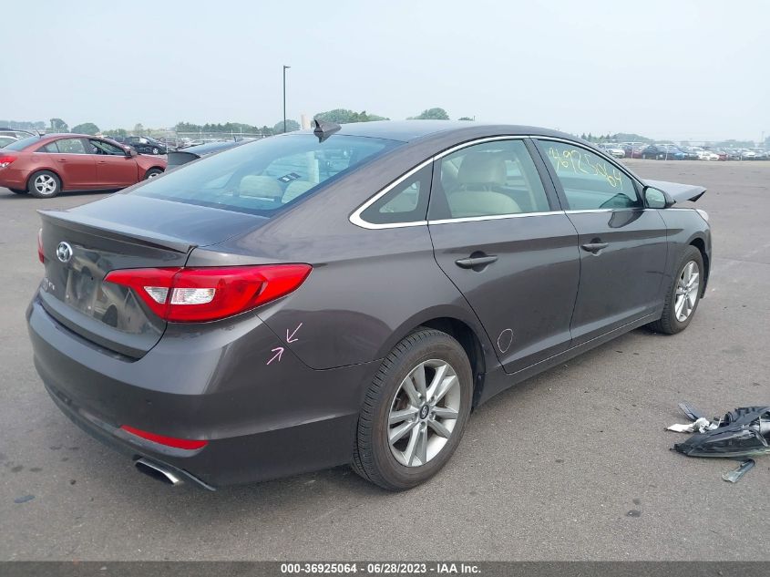 2015 HYUNDAI SONATA 2.4L SE - 5NPE24AF8FH036069