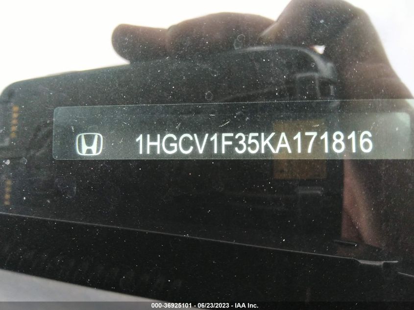 2019 HONDA ACCORD SEDAN SPORT 1.5T - 1HGCV1F35KA171816