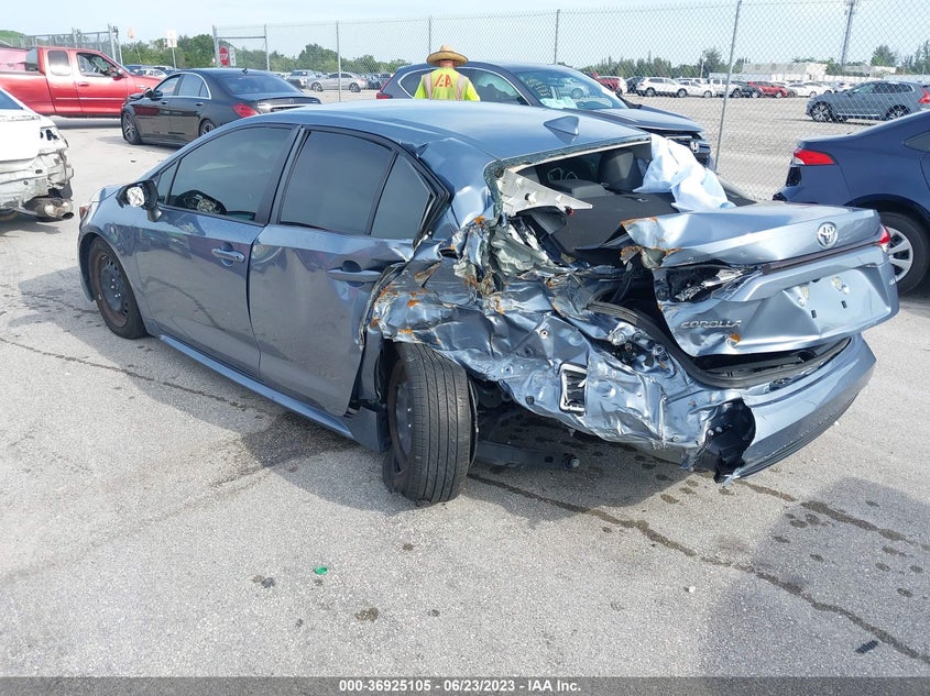 VIN JTDEPMAE3NJ203145 2022 TOYOTA COROLLA LE