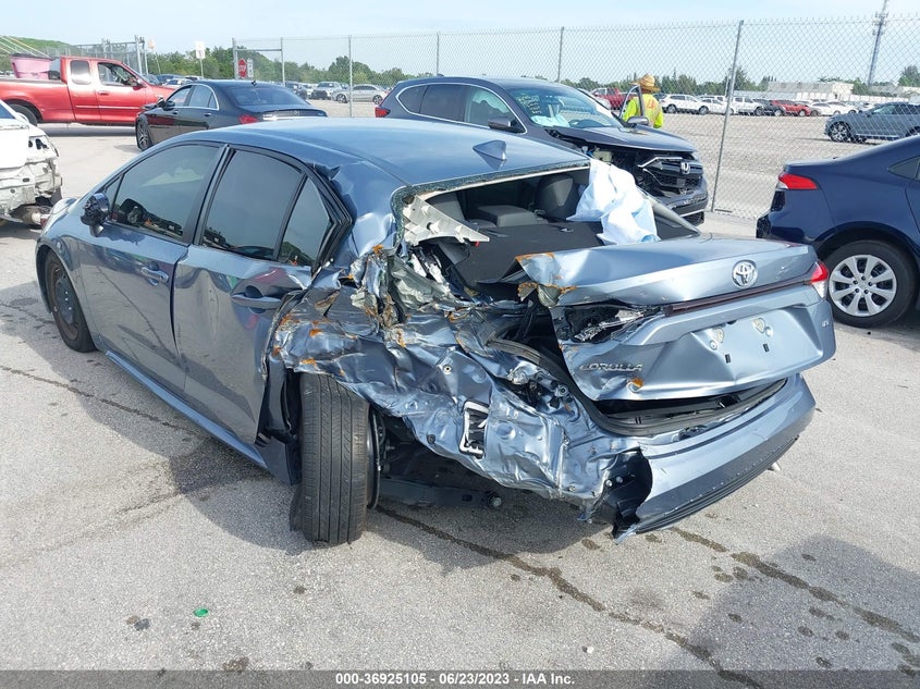 VIN JTDEPMAE3NJ203145 2022 TOYOTA COROLLA LE