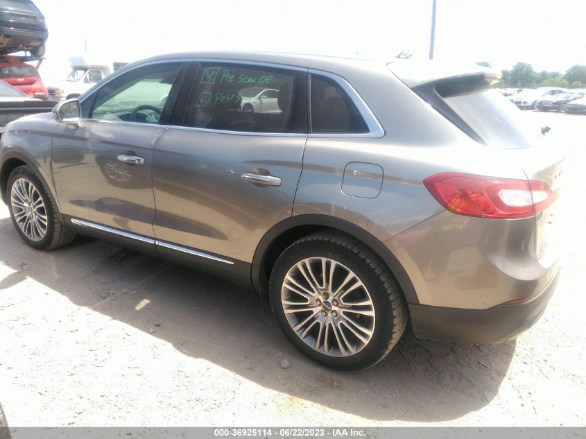 2016 LINCOLN MKX RESERVE - 2LMTJ8LRXGBL44298