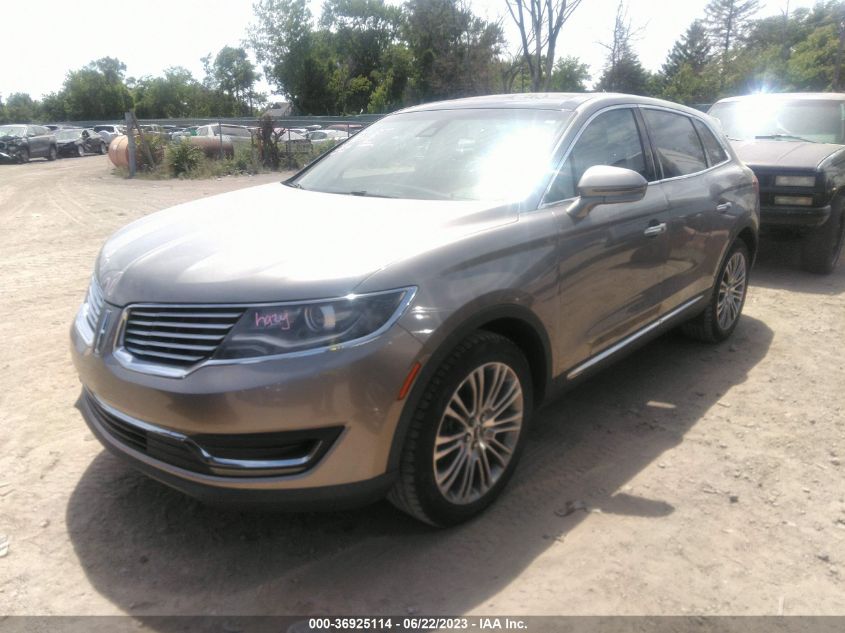 2016 LINCOLN MKX RESERVE - 2LMTJ8LRXGBL44298