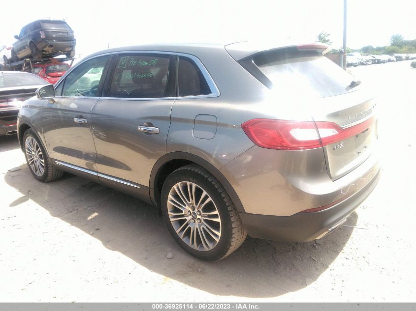 2016 LINCOLN MKX RESERVE - 2LMTJ8LRXGBL44298
